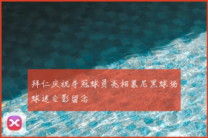 拜仁庆祝夺冠球员亮相慕尼黑球场球迷合影留念